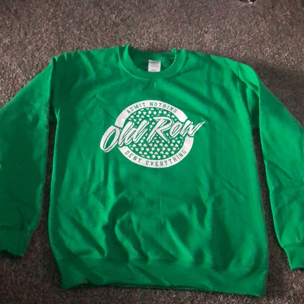 OLD ROW green sweatshirt NEVER BEEN WORN